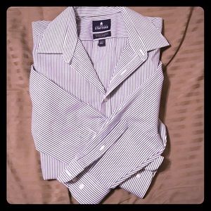 Striped Fitted Button-Down, 16.5 34-35